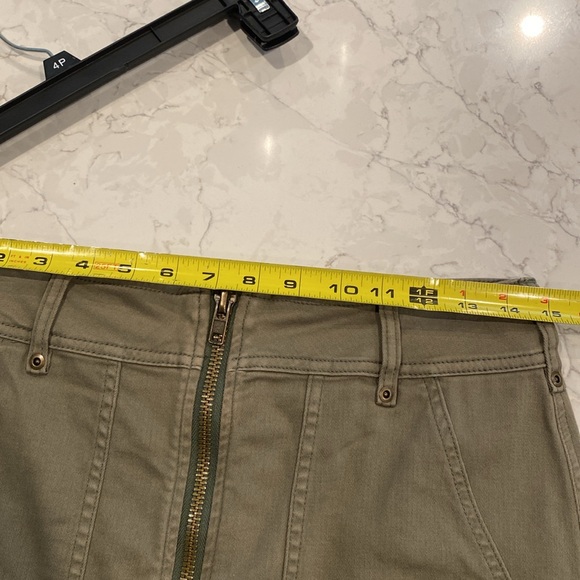 Free People khaki green mini skirt - Picture 6 of 6